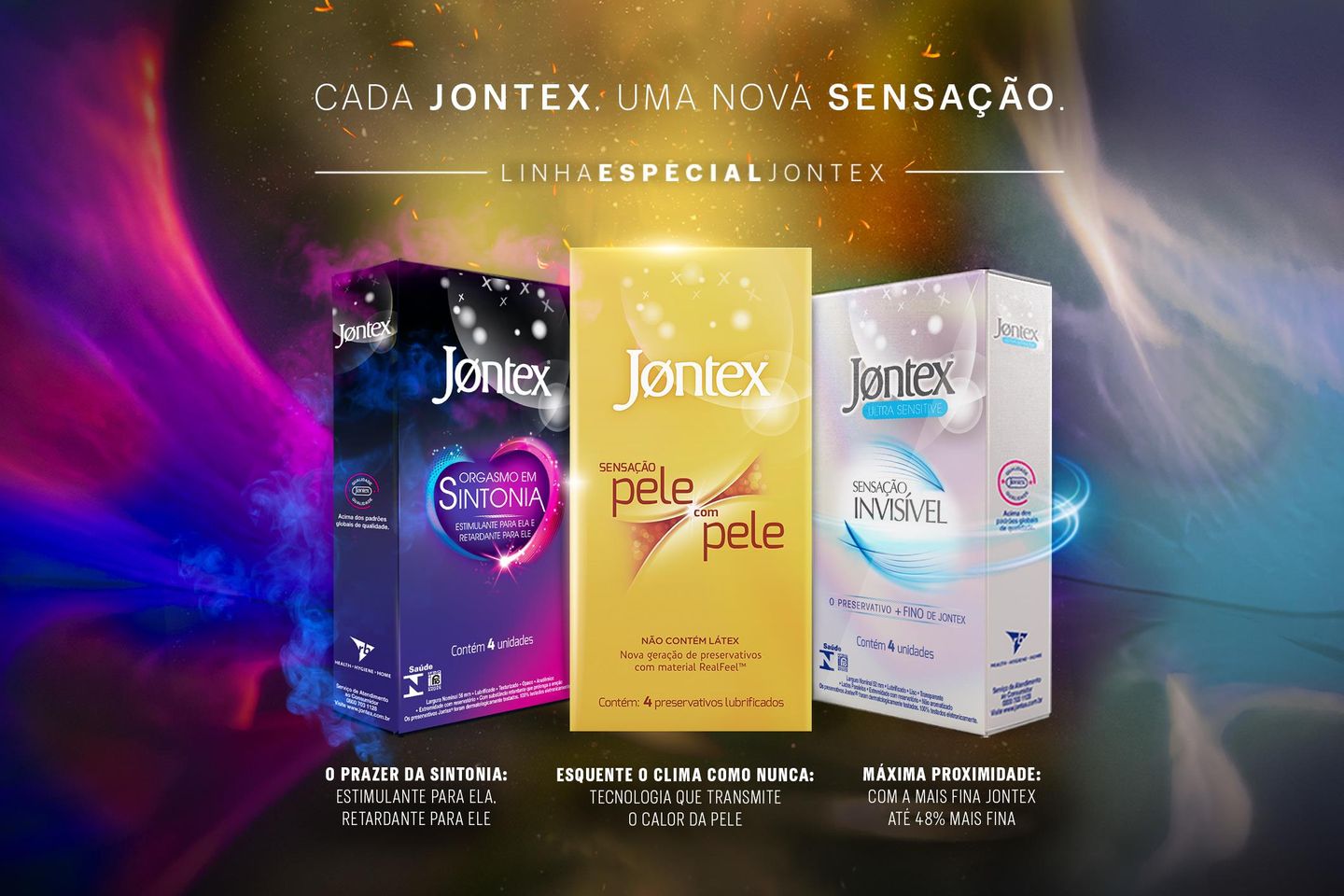 Camisinhas Premium: conheça as camisinhas diferentes Linha Especial Jontex
