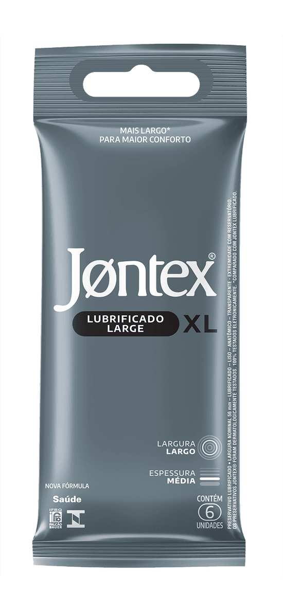 Jontex XL Lubrificado 6 Unidades