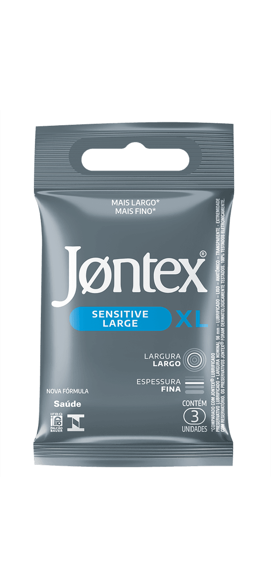 Jontex XL Sensitive 3 Unidades