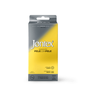 Jontex Sensação Pele com Pele 4 Unidades